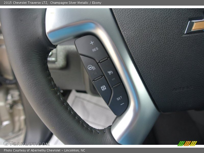 Champagne Silver Metallic / Ebony 2015 Chevrolet Traverse LTZ