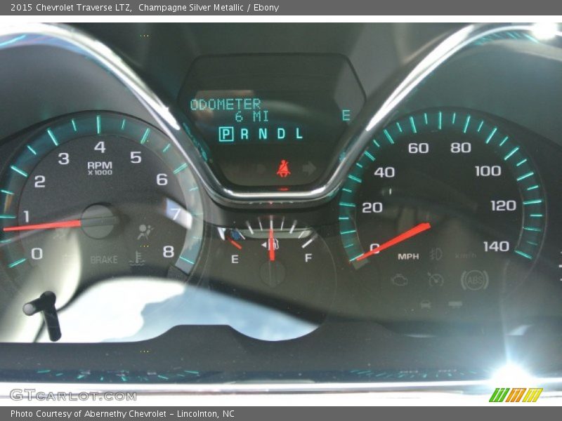 Champagne Silver Metallic / Ebony 2015 Chevrolet Traverse LTZ