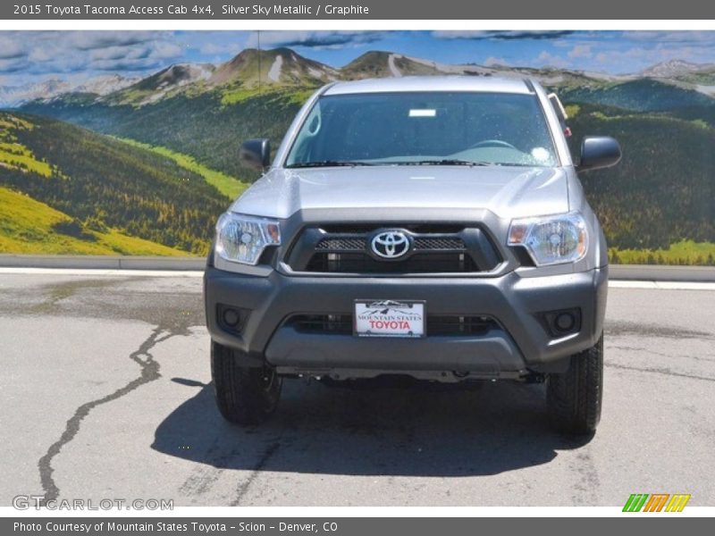 Silver Sky Metallic / Graphite 2015 Toyota Tacoma Access Cab 4x4