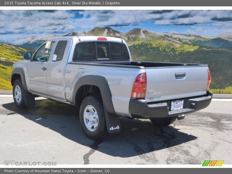 Silver Sky Metallic / Graphite 2015 Toyota Tacoma Access Cab 4x4