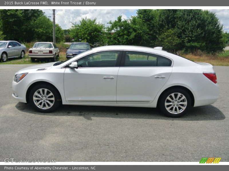 White Frost Tricoat / Ebony 2015 Buick LaCrosse FWD