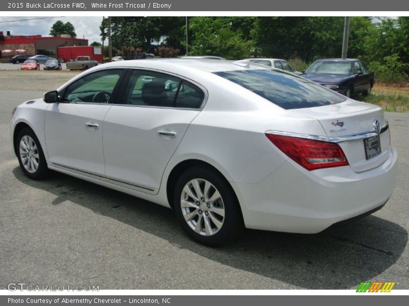 White Frost Tricoat / Ebony 2015 Buick LaCrosse FWD
