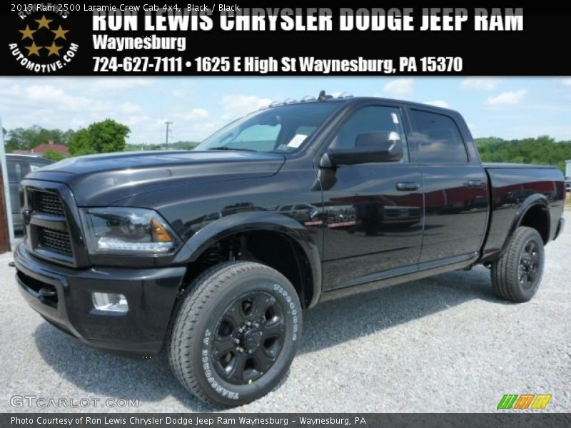 Black / Black 2015 Ram 2500 Laramie Crew Cab 4x4