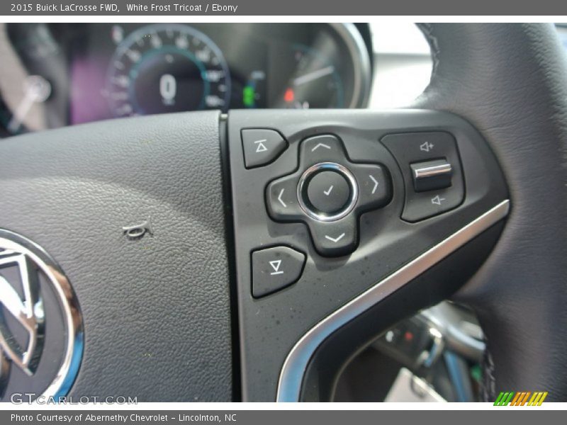 White Frost Tricoat / Ebony 2015 Buick LaCrosse FWD