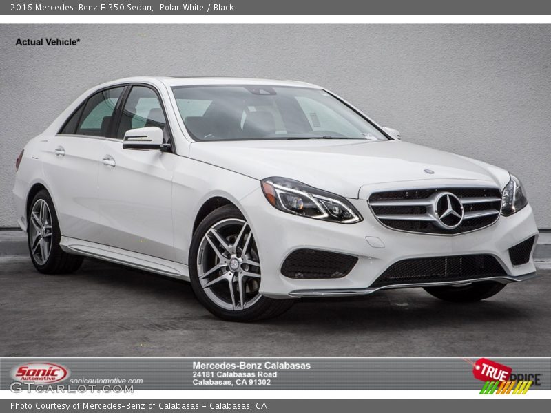 Polar White / Black 2016 Mercedes-Benz E 350 Sedan