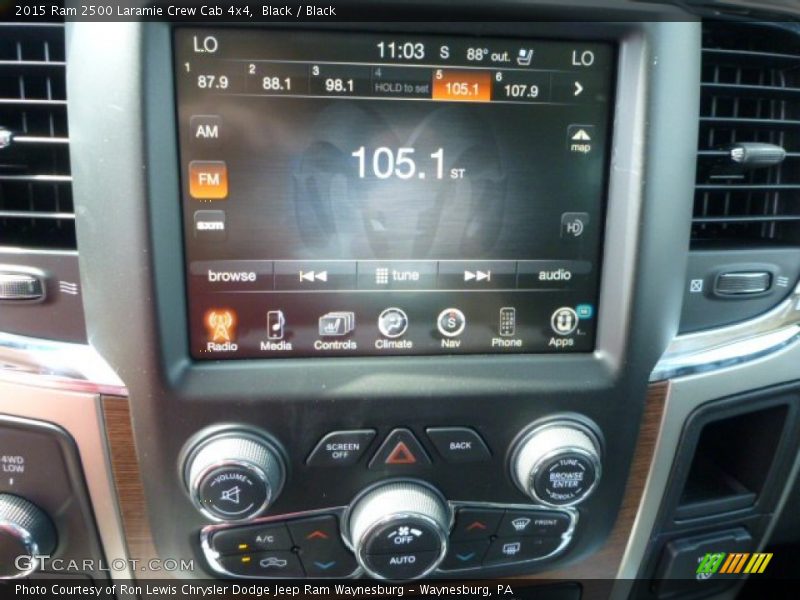 Black / Black 2015 Ram 2500 Laramie Crew Cab 4x4