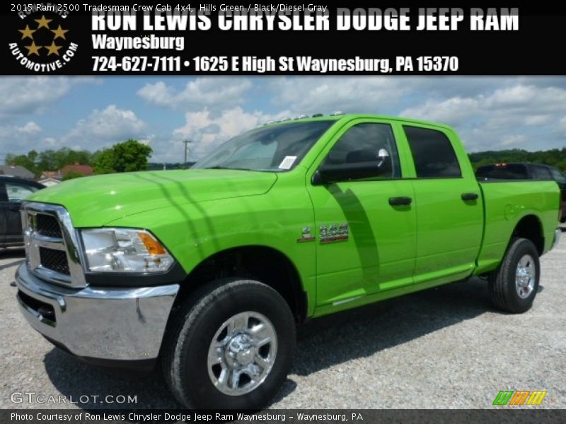 Hills Green / Black/Diesel Gray 2015 Ram 2500 Tradesman Crew Cab 4x4