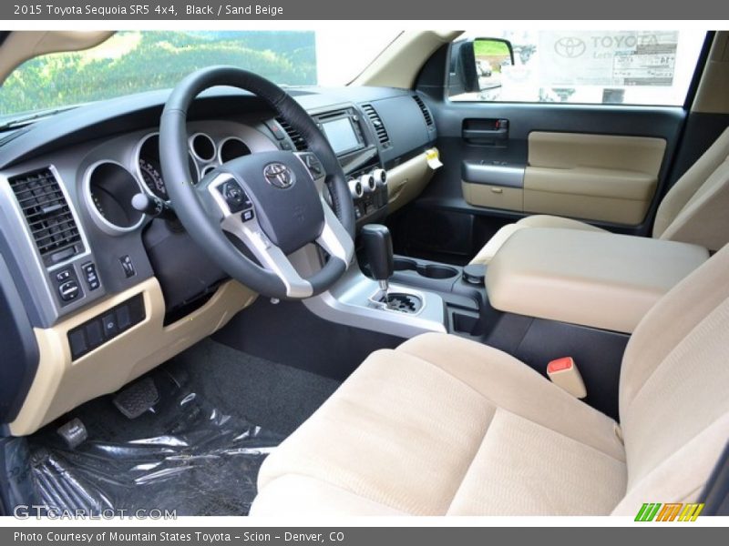  2015 Sequoia SR5 4x4 Sand Beige Interior
