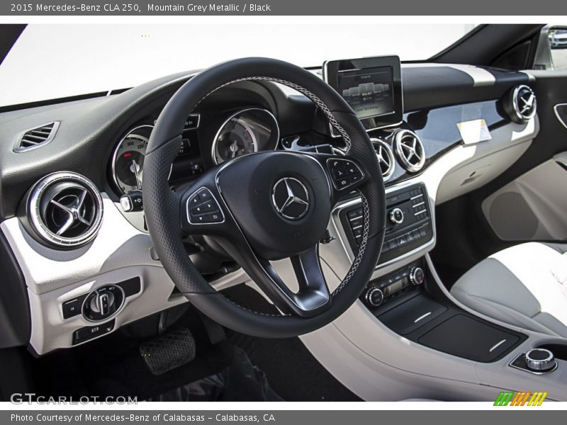 Mountain Grey Metallic / Black 2015 Mercedes-Benz CLA 250
