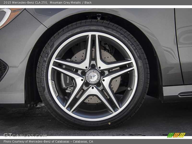 Mountain Grey Metallic / Black 2015 Mercedes-Benz CLA 250