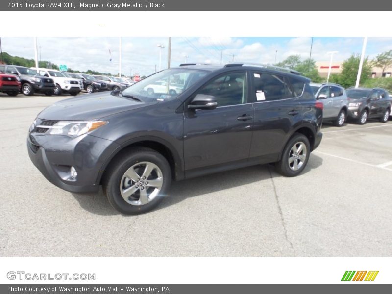 Magnetic Gray Metallic / Black 2015 Toyota RAV4 XLE