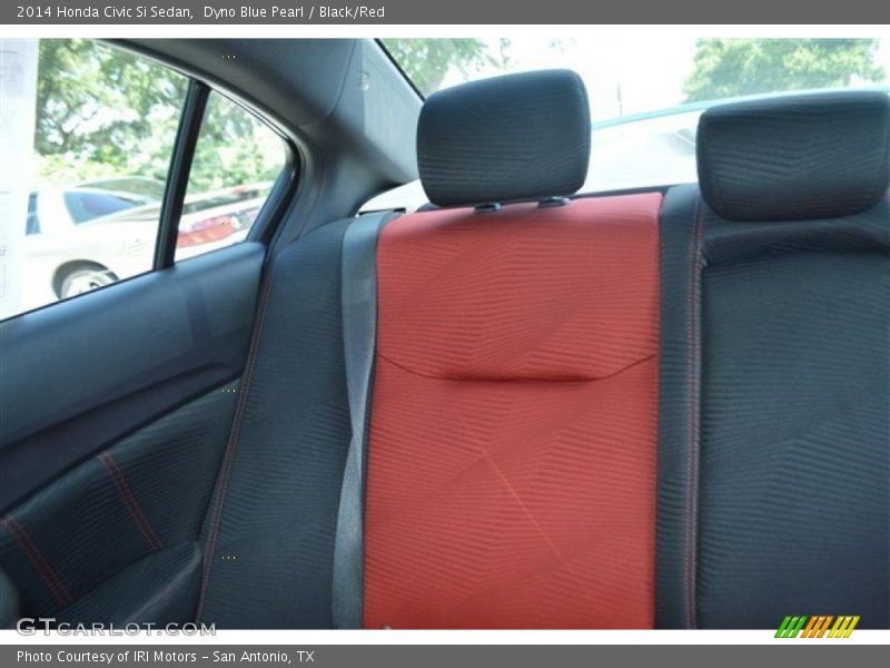 Dyno Blue Pearl / Black/Red 2014 Honda Civic Si Sedan
