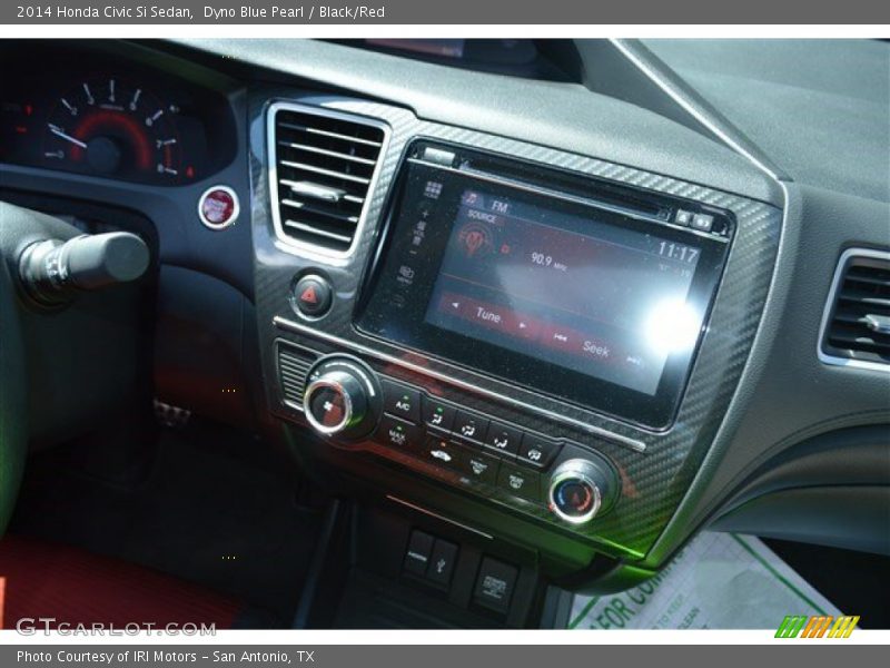 Dyno Blue Pearl / Black/Red 2014 Honda Civic Si Sedan
