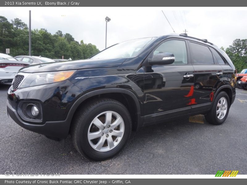 Ebony Black / Gray 2013 Kia Sorento LX