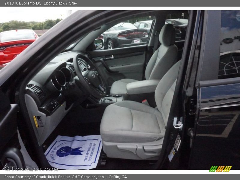 Ebony Black / Gray 2013 Kia Sorento LX