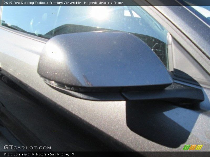 Magnetic Metallic / Ebony 2015 Ford Mustang EcoBoost Premium Convertible