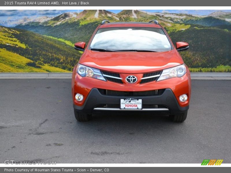 Hot Lava / Black 2015 Toyota RAV4 Limited AWD