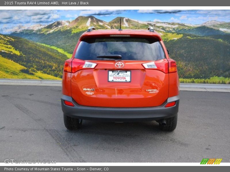 Hot Lava / Black 2015 Toyota RAV4 Limited AWD