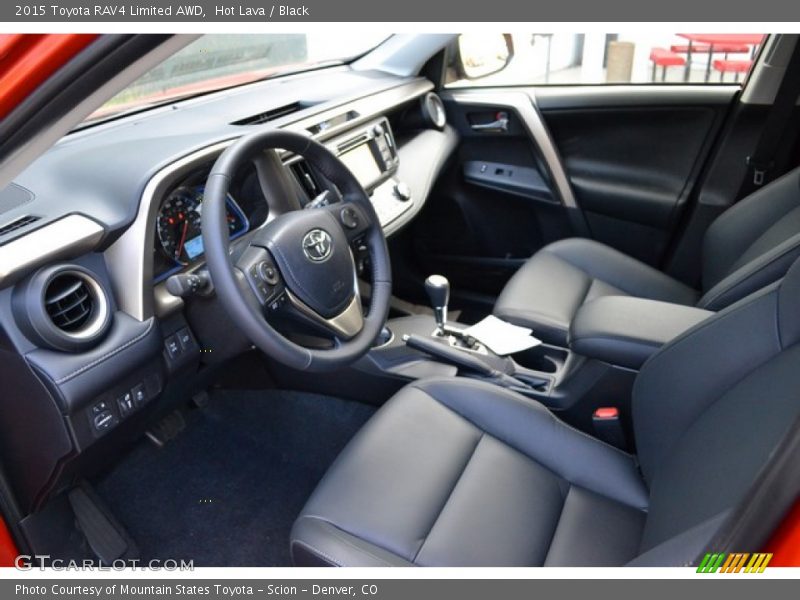 Hot Lava / Black 2015 Toyota RAV4 Limited AWD