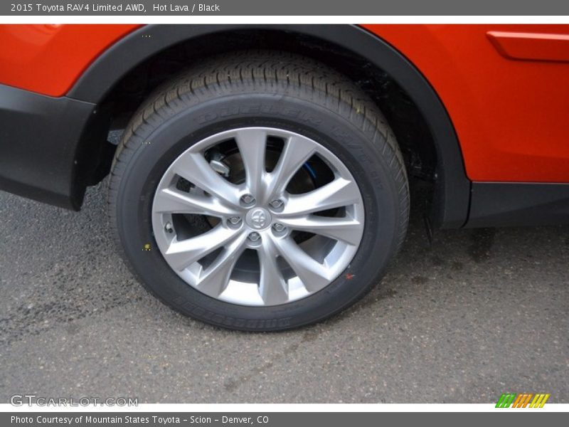 Hot Lava / Black 2015 Toyota RAV4 Limited AWD