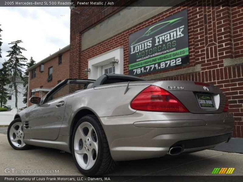 Pewter Metallic / Ash 2005 Mercedes-Benz SL 500 Roadster