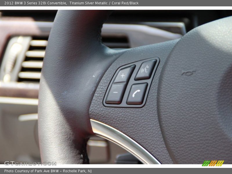 Titanium Silver Metallic / Coral Red/Black 2012 BMW 3 Series 328i Convertible