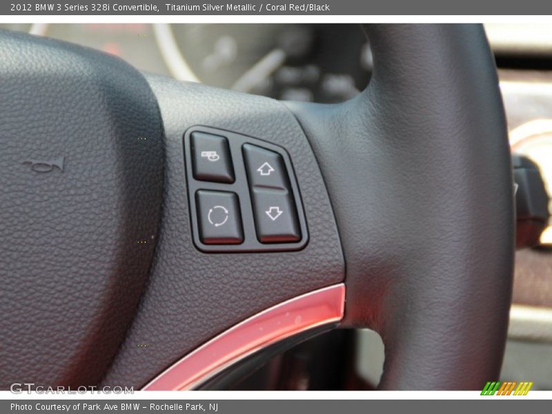 Titanium Silver Metallic / Coral Red/Black 2012 BMW 3 Series 328i Convertible