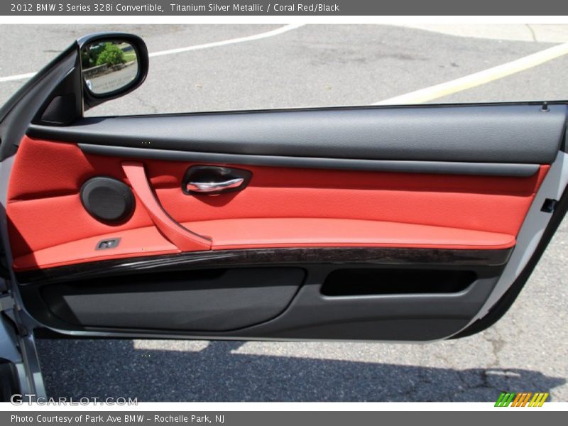 Titanium Silver Metallic / Coral Red/Black 2012 BMW 3 Series 328i Convertible