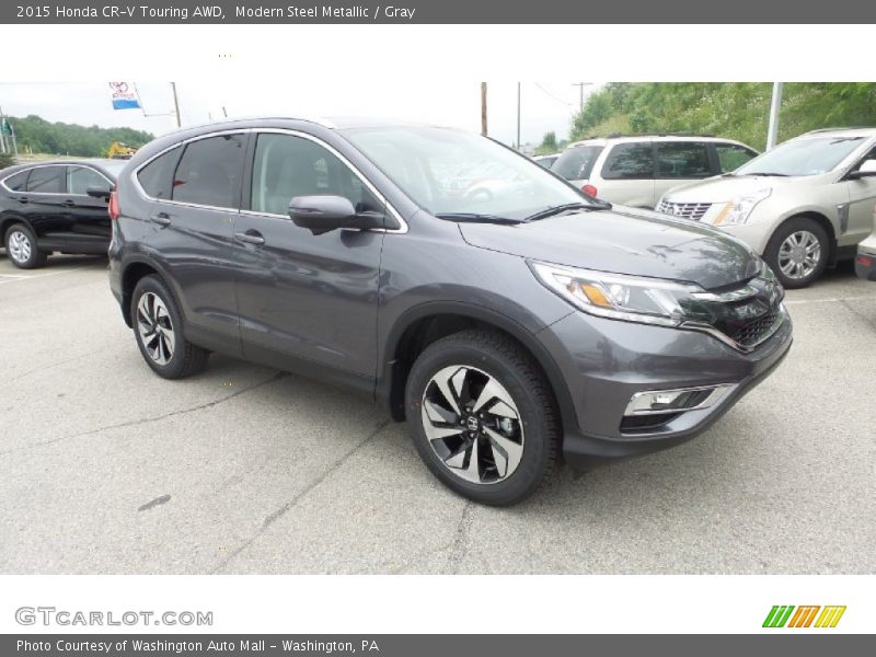 Modern Steel Metallic / Gray 2015 Honda CR-V Touring AWD