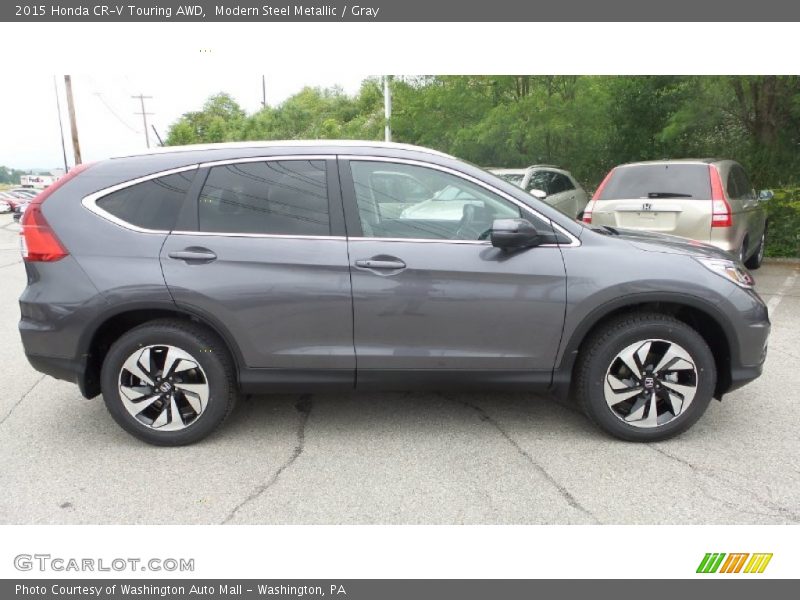 Modern Steel Metallic / Gray 2015 Honda CR-V Touring AWD