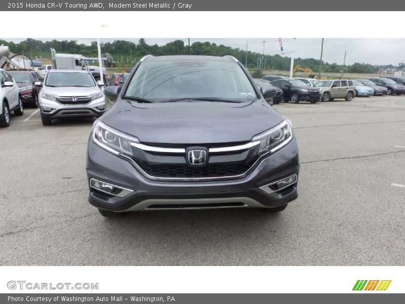 Modern Steel Metallic / Gray 2015 Honda CR-V Touring AWD