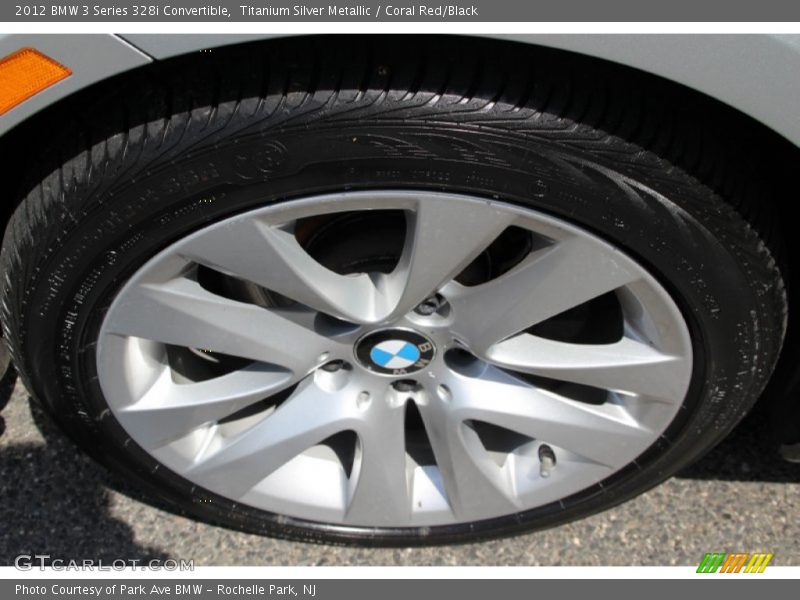Titanium Silver Metallic / Coral Red/Black 2012 BMW 3 Series 328i Convertible