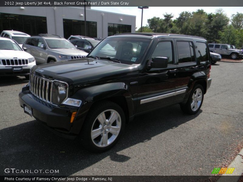 Black Forest Green Pearl / Dark Slate Gray 2012 Jeep Liberty Jet 4x4