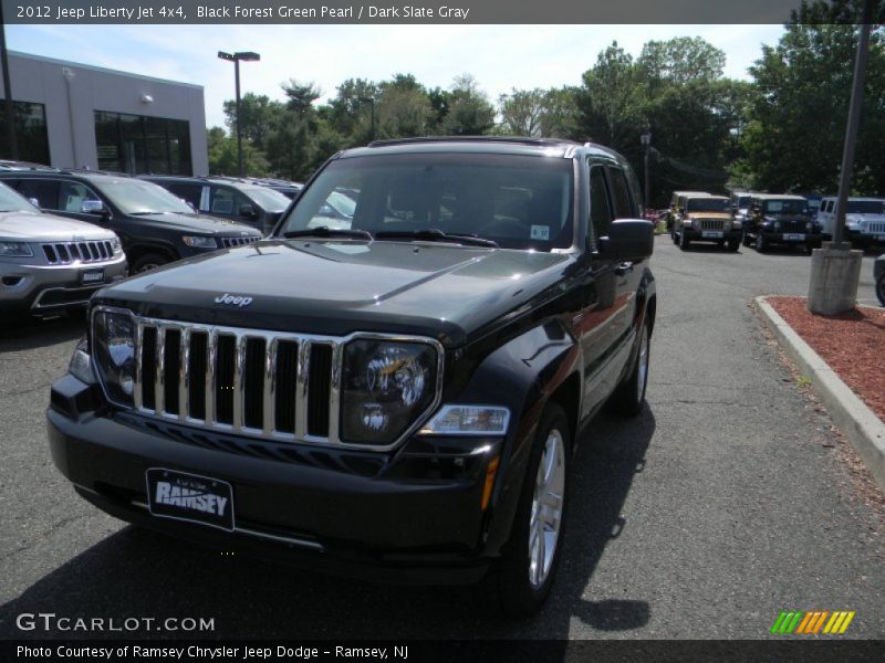 Black Forest Green Pearl / Dark Slate Gray 2012 Jeep Liberty Jet 4x4