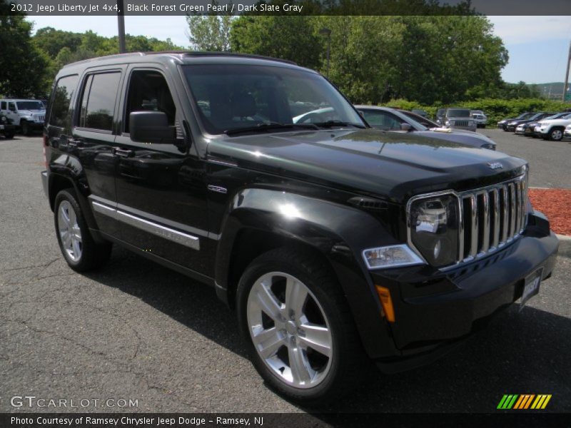 Black Forest Green Pearl / Dark Slate Gray 2012 Jeep Liberty Jet 4x4