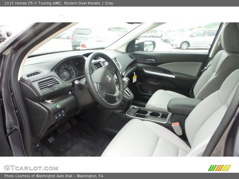 Modern Steel Metallic / Gray 2015 Honda CR-V Touring AWD