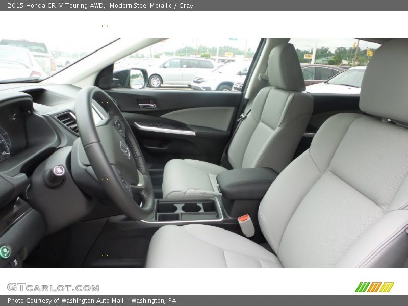 Modern Steel Metallic / Gray 2015 Honda CR-V Touring AWD