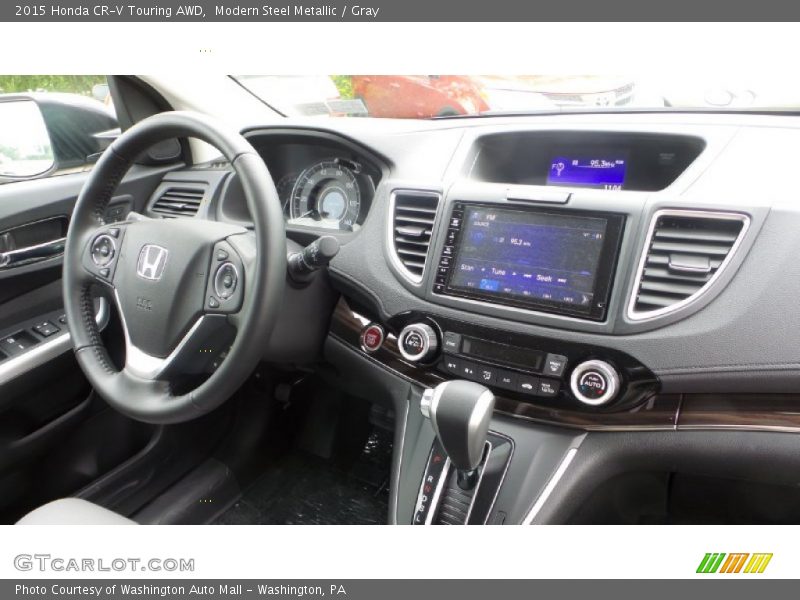 Modern Steel Metallic / Gray 2015 Honda CR-V Touring AWD