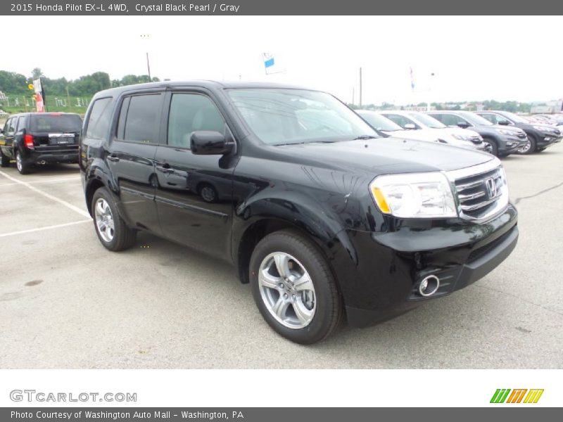 Crystal Black Pearl / Gray 2015 Honda Pilot EX-L 4WD