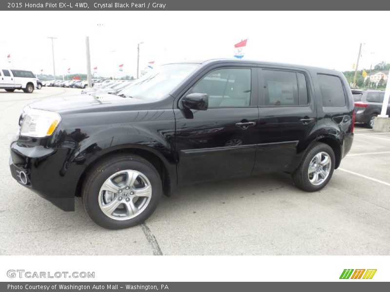 Crystal Black Pearl / Gray 2015 Honda Pilot EX-L 4WD