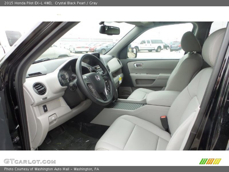 Crystal Black Pearl / Gray 2015 Honda Pilot EX-L 4WD