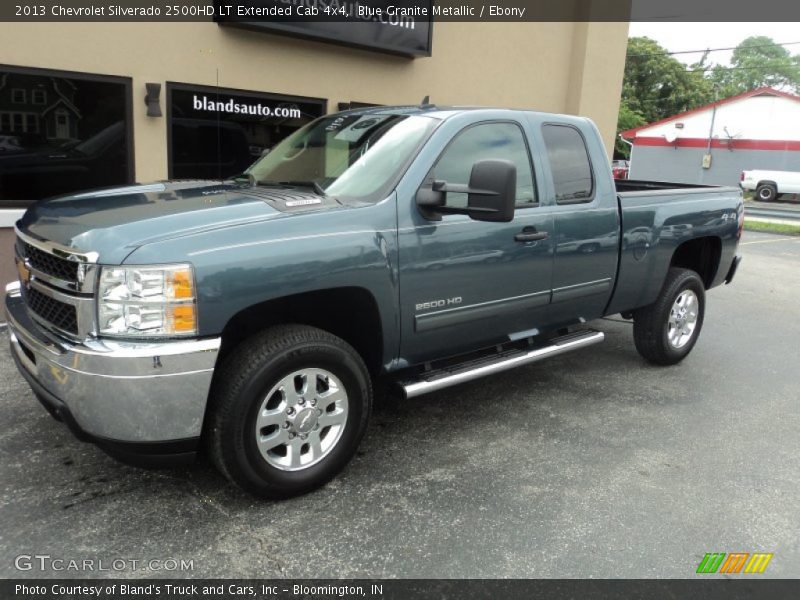 Blue Granite Metallic / Ebony 2013 Chevrolet Silverado 2500HD LT Extended Cab 4x4