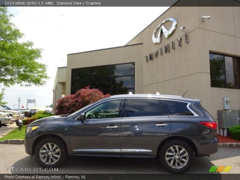 Diamond Slate / Graphite 2014 Infiniti QX60 3.5 AWD