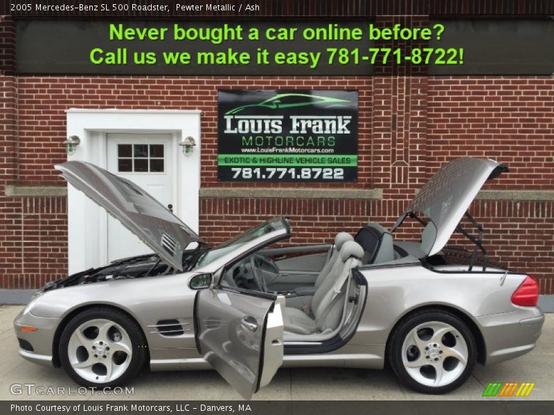 Pewter Metallic / Ash 2005 Mercedes-Benz SL 500 Roadster