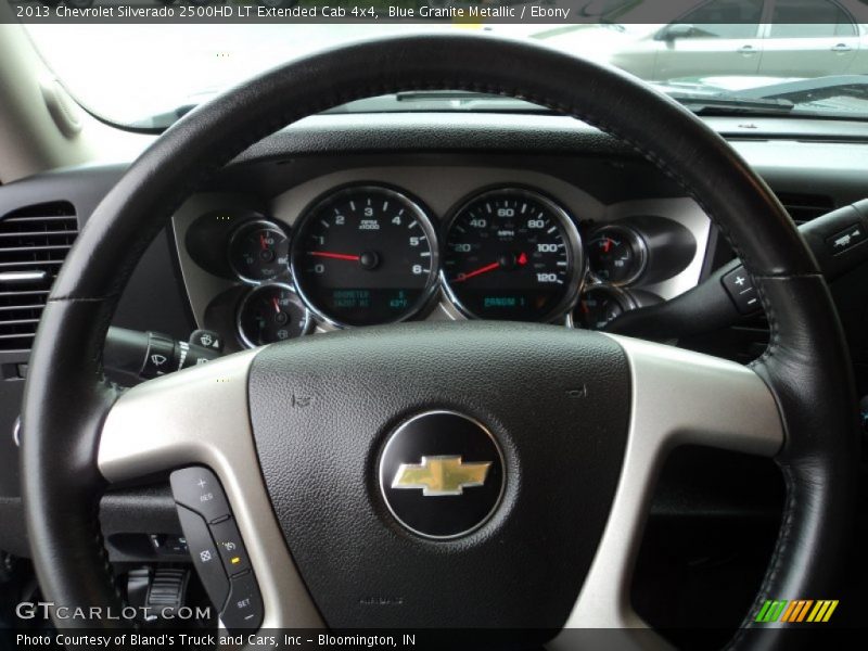 Blue Granite Metallic / Ebony 2013 Chevrolet Silverado 2500HD LT Extended Cab 4x4