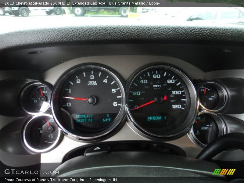 Blue Granite Metallic / Ebony 2013 Chevrolet Silverado 2500HD LT Extended Cab 4x4