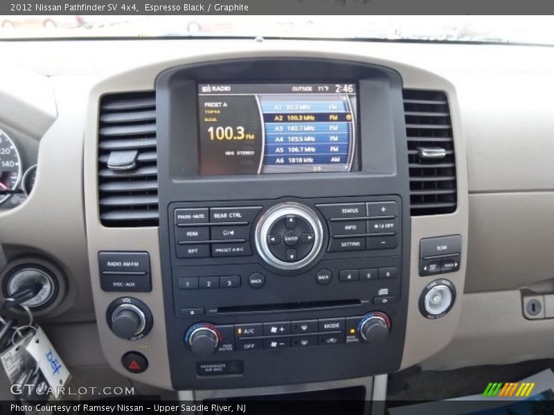 Espresso Black / Graphite 2012 Nissan Pathfinder SV 4x4
