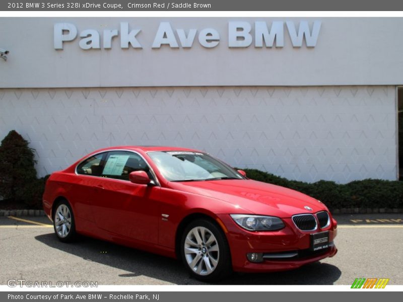 Crimson Red / Saddle Brown 2012 BMW 3 Series 328i xDrive Coupe