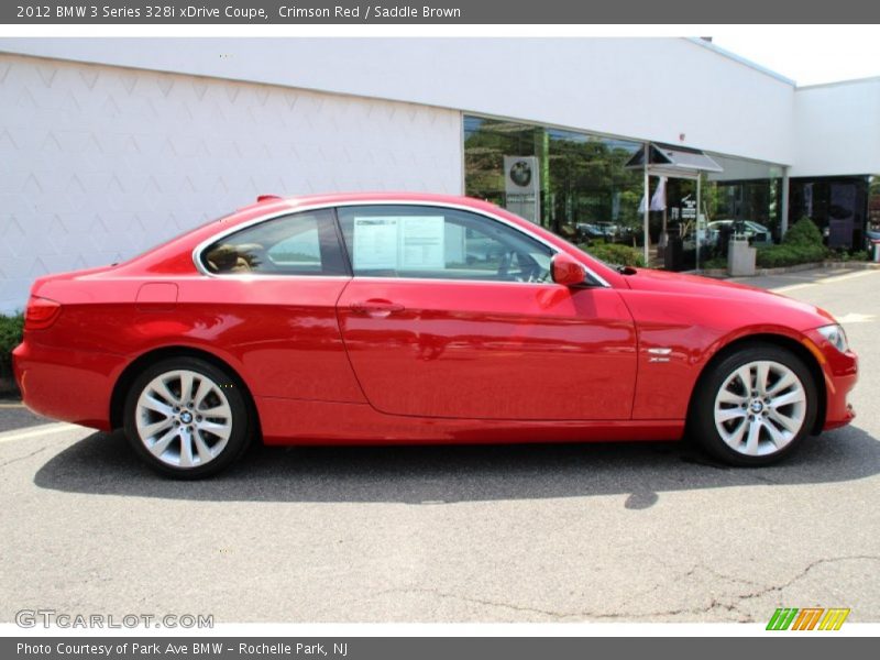 Crimson Red / Saddle Brown 2012 BMW 3 Series 328i xDrive Coupe