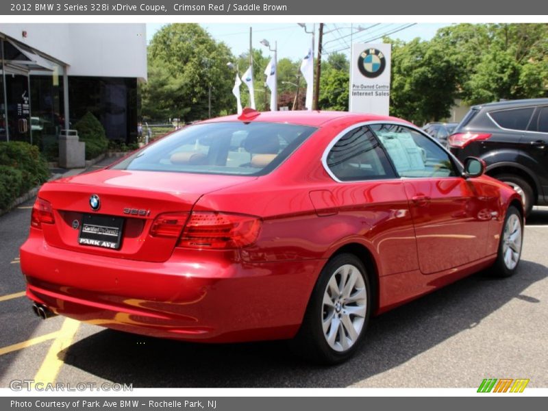 Crimson Red / Saddle Brown 2012 BMW 3 Series 328i xDrive Coupe